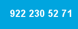 922 230 52 71 922 230 52 71